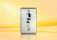 Nickel - Plated Copper Push Button For Access Control , weatherproof push to exit button